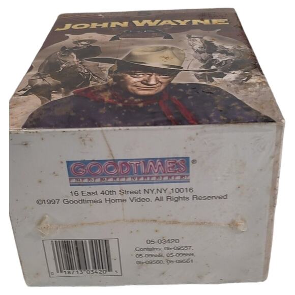 Vntg 1997 John Wayne 5 Pack Collector Series VHS Movie Collectibles GoodTimes - Picture 3 of 5